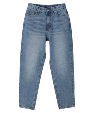 earth music&ecology ウ゛ィンテージ加工テーパードデニム Medium Indigo