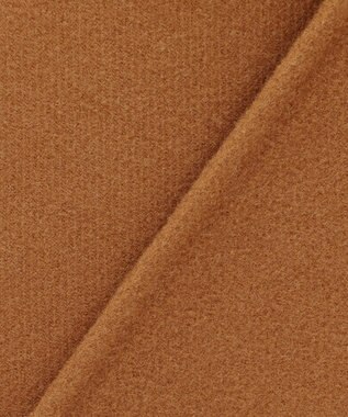 BEIGE， LEMOORE / ウールリバーフェイクレザーポケット付きコート Caramel