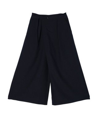 Green Parks 接触冷感　ベルト付ガウチョパンツ Dark Navy