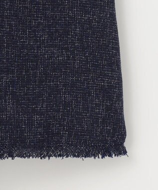 Feroux 【セットアップ対応】春ツイード フレアスカート ネイビー系1