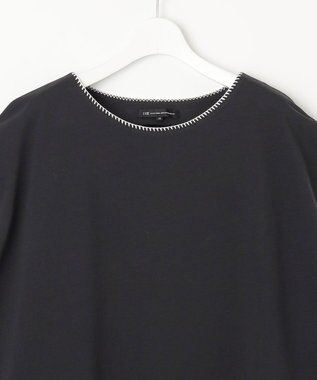 23区 S 【洗える】トリミングジャージー カットソー ブラック系