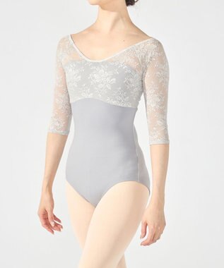 Chacott ６分袖レオタード グレー