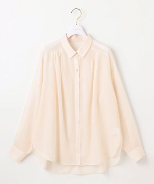 ANY SIS 【洗える】リネンライクシアーローン ブラウス アイボリー