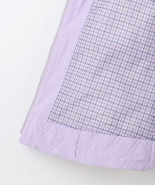組曲 KIDS 【150-170㎝】中綿キルト コート ラベンダー系
