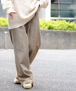 WEGO スケーターズ　タックワイドデニムパンツ レッドその他