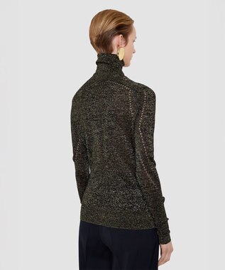 JOSEPH ルレックスニット　ハイネックニット Black / Gilt