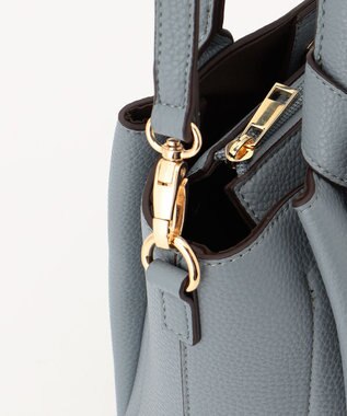 LA BAGAGERIE 【MONICA】リボンハンドルバッグ ブルー