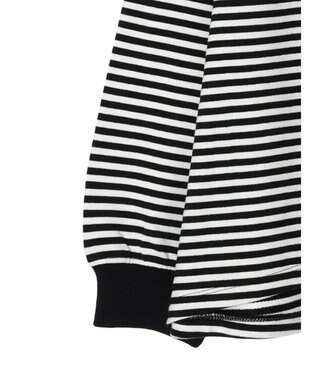 AMERICAN HOLIC 刺繍ロゴミニ裏毛ボートネックチュニック Border