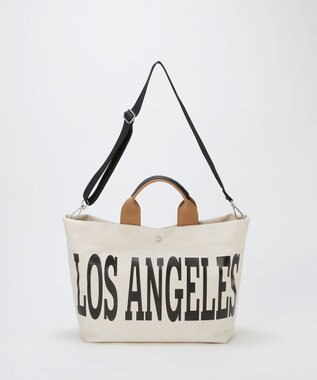 TOPKAPI 【Breath TOPKAPI】シティ プリント キャンバス 2way トートバッグ / A4対応 オフ