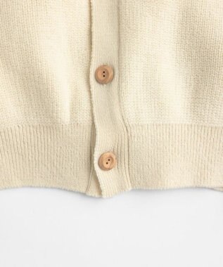 LENO CREW NECK CARDIGAN クルーネックカーディガン IVORY