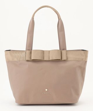 TOCCA 【撥水・A4サイズ対応】RIBBON BRICK A4TOTE トートバッグ [新色]ベージュ系