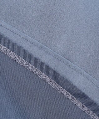 J.PRESS LADIES ストレッチジョーゼット Vネック カットソー スカイブルー系