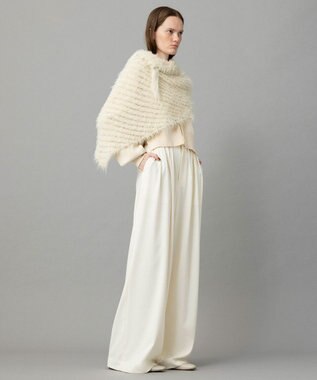 NAVE 【ReNAVE・洗える】4タックワイドパンツ アイボリー系