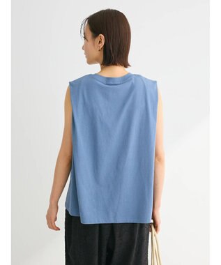 Green Parks ・ＳＵＧＡＲＳＰＯＯＮ【ＣＯＯＬ】タックノースリーブＴＥＥ Blue