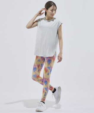 CW-X 【WOMEN】 CW-X Ｔシャツ 梨地素材 薄手 シアー感 スポーツウェア ノースリーブ レディース DLY123 /ワコール