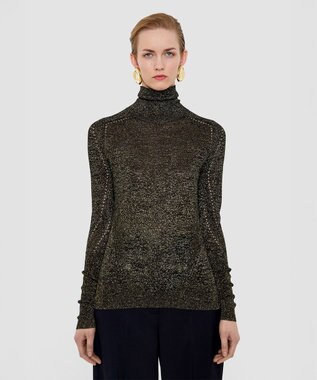 JOSEPH ルレックスニット　ハイネックニット Black / Gilt