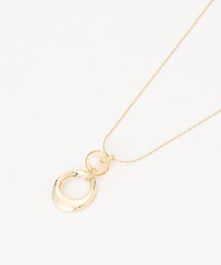 ANY SIS 【美人百花7月号掲載】トリプルリング ネックレス ライトゴールド