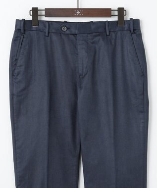 JOSEPH ABBOUD 【キングサイズ・ストレッチ/スウェードタッチ/JAPANファブリック】コマ スウェード パンツ ネイビー系