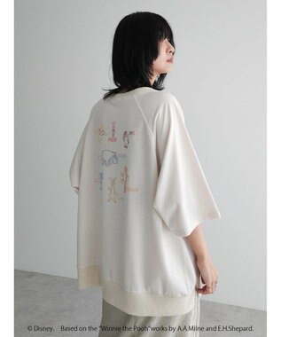 Green Parks Ｗｉｎｎｉｅ　ｔｈｅ　Ｐｏｏｈ／７分袖プルオーバー Ivory