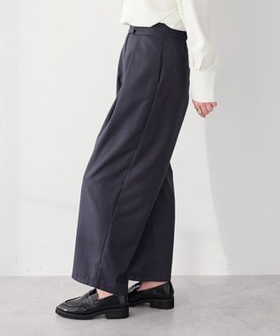 CRAFT STANDARD BOUTIQUE ＜セレモニー＞フロントタックカーブパンツ Gray