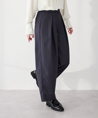 CRAFT STANDARD BOUTIQUE ＜セレモニー＞フロントタックカーブパンツ Gray