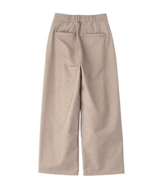 CRAFT STANDARD BOUTIQUE ＜セレモニー＞フロントタックカーブパンツ Beige Mixture