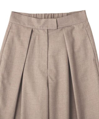 CRAFT STANDARD BOUTIQUE ＜セレモニー＞フロントタックカーブパンツ Beige Mixture