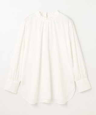 ANY 【手洗い可能/抗菌防臭/UVカット/速乾】フリルモックブラウス オフ