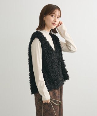 Green Parks ・ＳＵＧＡＲ　ＳＰＯＯＮ　フェザーヤーンベスト Black