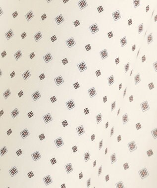 J.PRESS LADIES S 【洗える】ジオメトリックプリント ワンピース オフ系