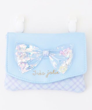 ANY KIDS シャラシャラ移動ポケット ブルーチェック