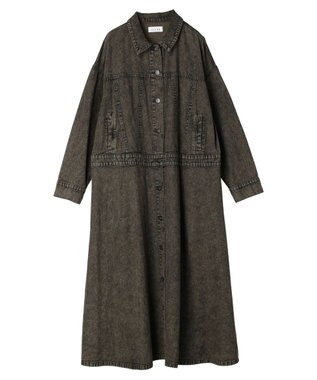 Green Parks ■ＥＳＣＡＲ　デニムジャケットワンピース Brown