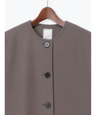 Te chichi ウールメルトンノーカラーロングコート《2025winter catalog item》 モカ