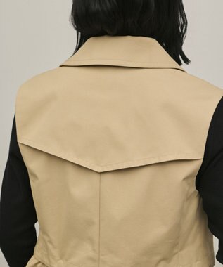 GRACE CONTINENTAL ペプラムトレンチベスト ベージュ