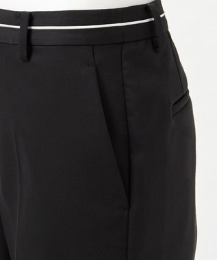 23区 【エステータ】ライトダブルクロス パンツ ブラック