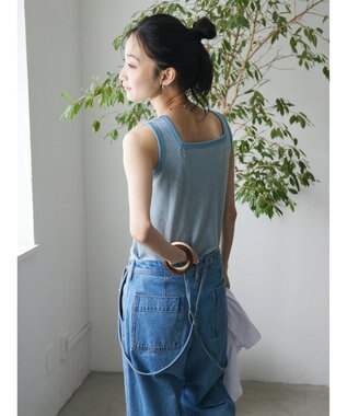 CRAFT STANDARD BOUTIQUE レトロ柄前後２ＷＡＹタンクトップ Blue