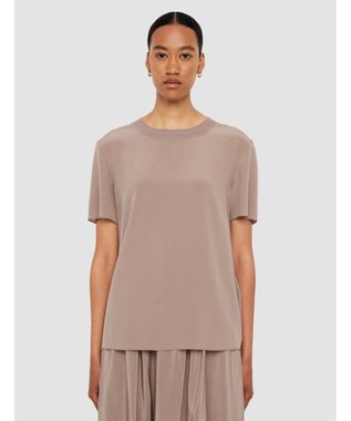 JOSEPH 【洗える】クレープ ド ソワ　ショートスリーブTEE Escargot