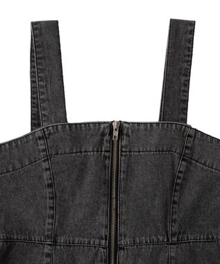 WEGO デニムWジップジャンスカ ブラックその他