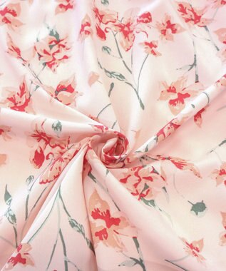 Tiaclasse 花柄プリントスカート ピンク