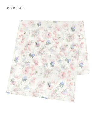 MOONBAT FURLA(フルラ) シルクシフォンロングスカーフ／35×150cm オフホワイト