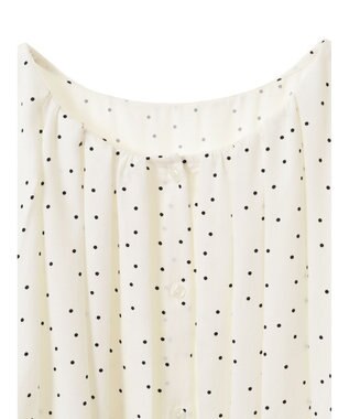 earth music&ecology ケープカラーブラウス Dot