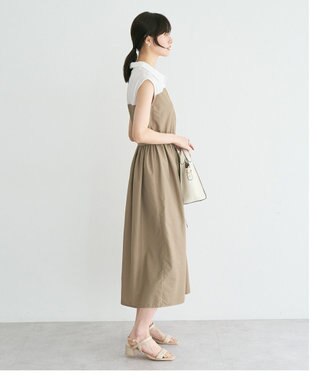 YECCA VECCA ドッキングワンピース Beige