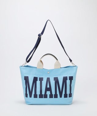 TOPKAPI 【Breath TOPKAPI】シティ プリント キャンバス 2way トートバッグ / A4対応 ブルー