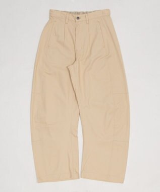 WEGO 【ユニセックス着用ITEM】ステッチカラーチノパンツ ベージュ
