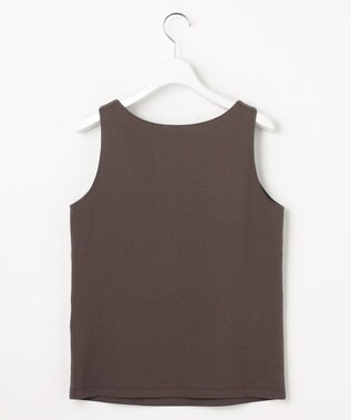 自由区 L スーピマスムーススリム タンクトップ ブラウン