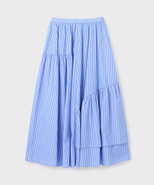 GRACE CONTINENTAL イレギュラーギャザースカート ストライプ