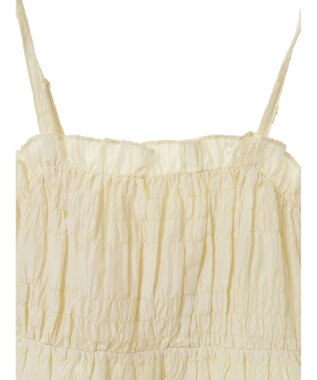 Green Parks シャーリングキャミビスチェ Ecru