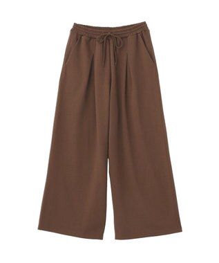CRAFT STANDARD BOUTIQUE ダンボールニットタックパンツ Brown