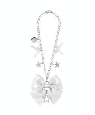 Maison de FLEUR スターリボンバッグチャーム Silver