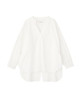 Green Parks スキッパーブラウス Off White